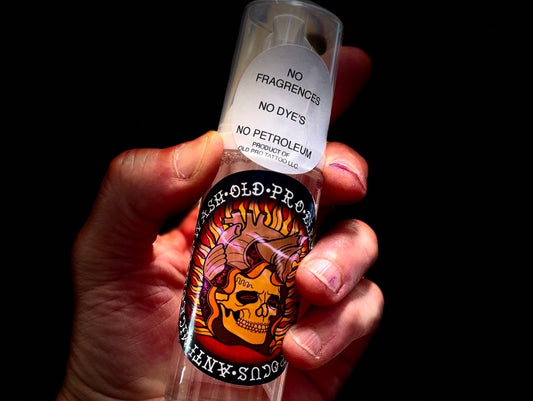 QTY. 1 - 4oz- BOTTLE OLD PRO ELECTRIC HOCUS POCUS ANTI-MICROBIAL TATTOO WASH