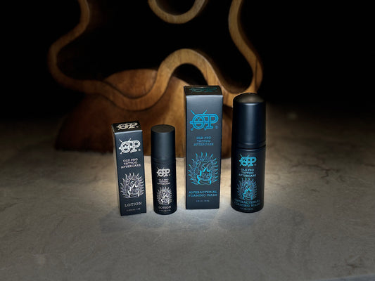 OLD PRO TATTOO AFTERCARE - FOR PROFESSIONAL TATTOOS AND TATTOOING
