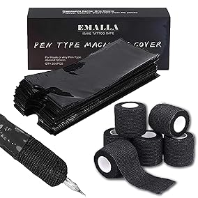 SET- Tattoo Machine Covers with Grip Wrap — Pick Color