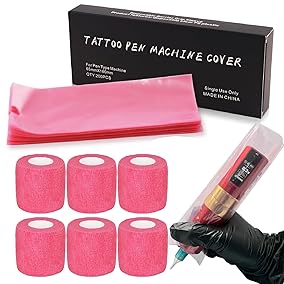 SET- Tattoo Machine Covers with Grip Wrap — Pick Color