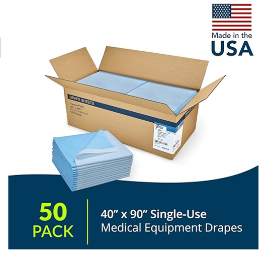 Absorbent Blue Pads 40" x 90" CASE-50 count