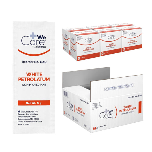 Dynarex White Petroleum , 5g Foil Packets,  (1 Box of 144)