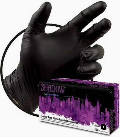 Shadow Black Disposable Nitrile Gloves — Price Per Box