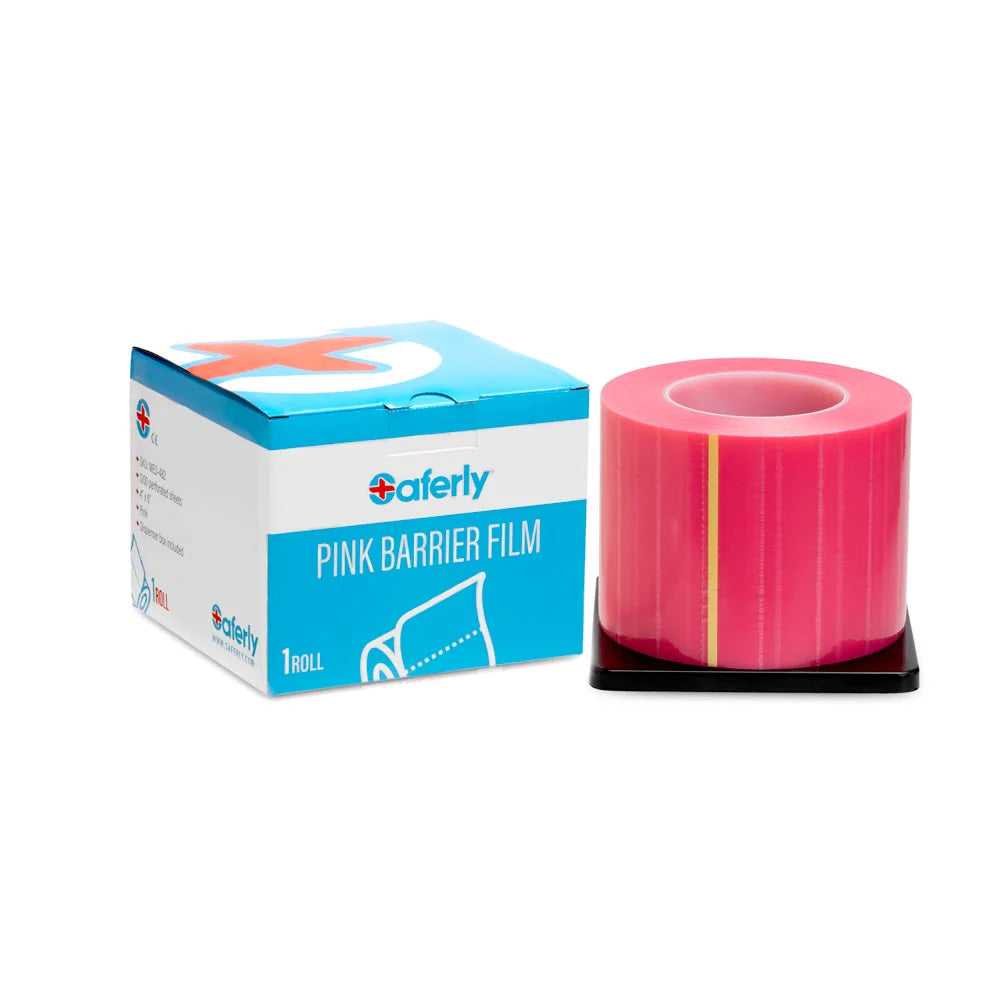 Saferly Barrier Film in Dispenser Box 4” x 6” — Price Per Roll— Pick Color