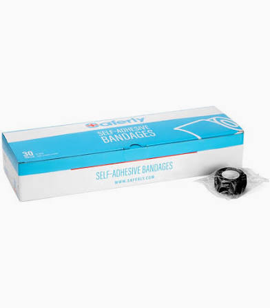 Saferly 1" Medical Cohesive Wrap — Case of 30